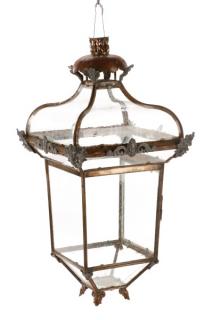 Appraisal: Monumental Hall Lantern Otto Zenke Continental th century Monumental iron