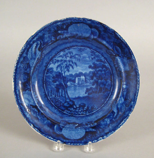 Appraisal: Historical blue Staffordshire plate th c depicting Gilpins Mills on