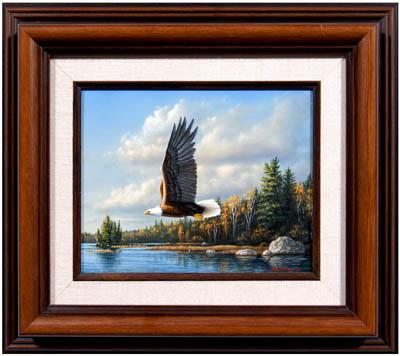 Appraisal: James Hautman wildlife painting Minnesota born quot Eagle Lake Vermilion