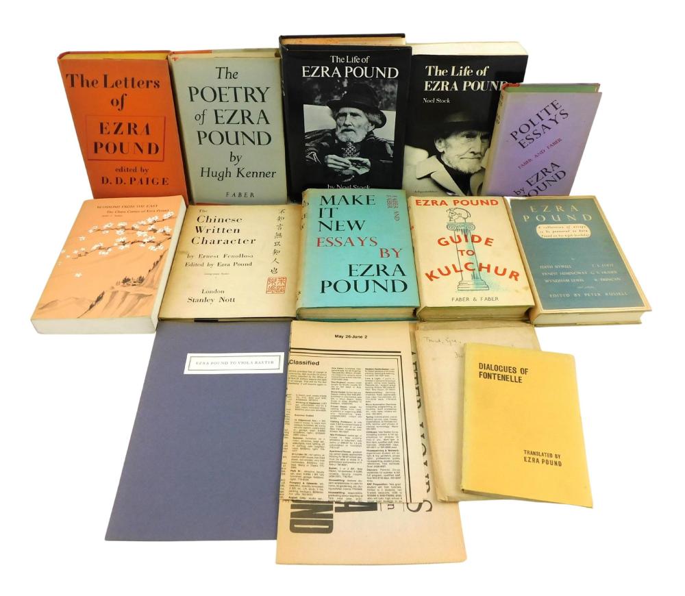 Appraisal: BOOKS Ezra Pound twelve volumes by or about Ezra Pound