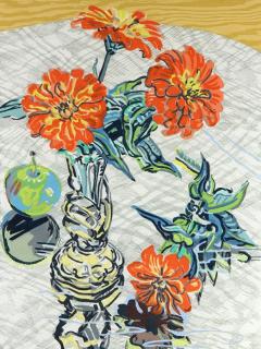 Appraisal: Print Janet Fish Janet Fish American b Apples and Zinnias