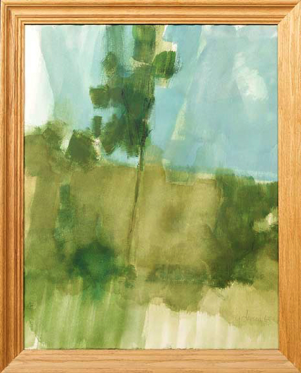 Appraisal: George Valentine Dureau American Louisiana b Abstract watercolor sight -