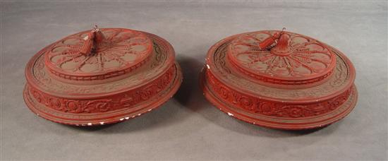 Appraisal: Pair of Cast Terra Cotta Institutional Light Fixture Early th