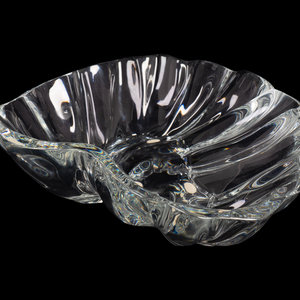 Appraisal: A Baccarat Glass Bowl TH CENTURY Height x length x