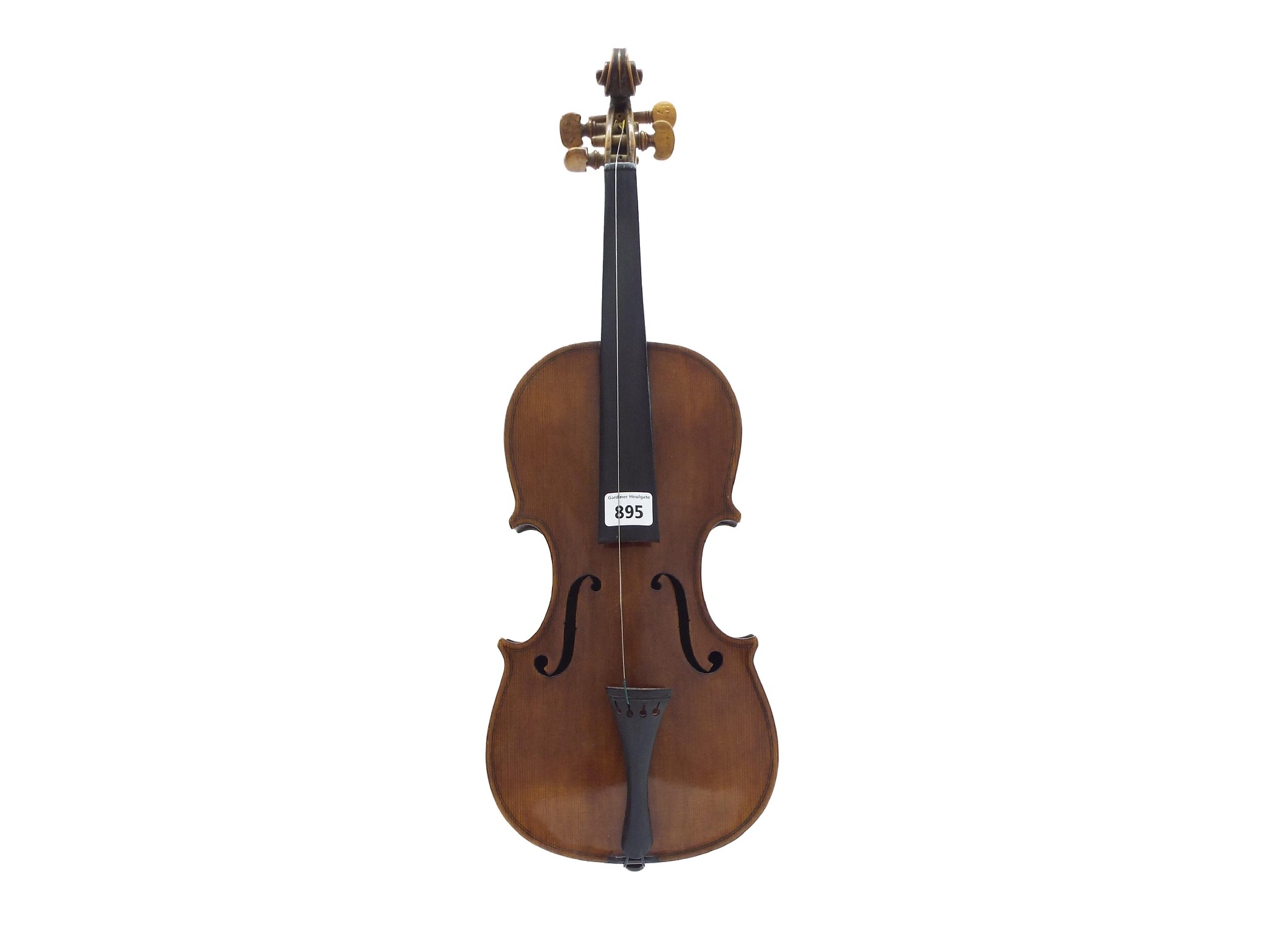 Appraisal: Old English composite violin with painted purfling and later table