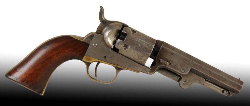 Appraisal: Civil War Brady Photograph Revolver with Holster Description long Colt