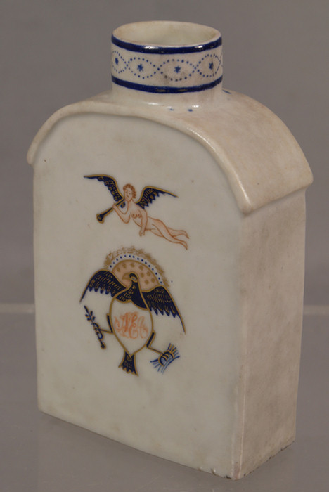 Appraisal: Chinese Export tea caddy Arms of the US possibly decorated