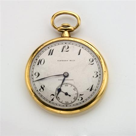 Appraisal: Gentleman's Open Face Pocket Watch Tiffany Co Patek Philippe Co