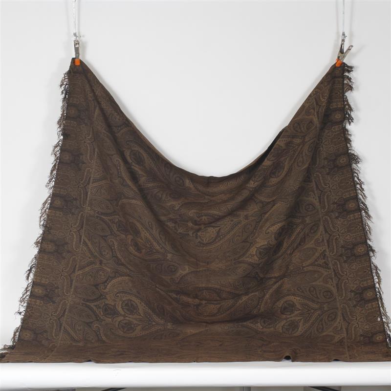 Appraisal: Kashmir Style Paisley Woven Shawl in earthtones H x W