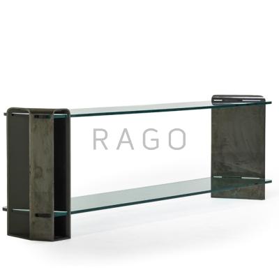 Appraisal: GIOVANNI OFFREDI - SAPORITI Tiered console table Italy s Patinated