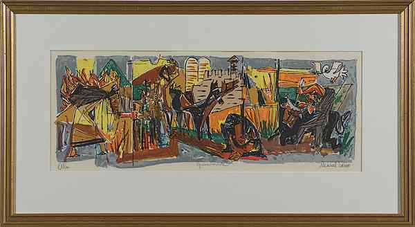 Appraisal: Artist Proof by Marcel Janco Lithograph Marcel Janco Israeli -