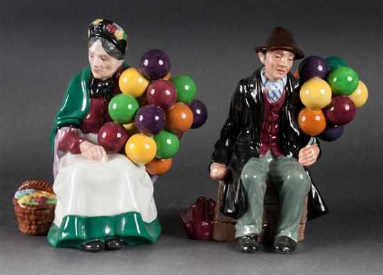 Appraisal: Two Royal Doulton figures ''The Balloon Man '' and ''The