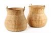 Appraisal: PAIR SHAKER BASKETS - Matched Pair of Melon Form Open