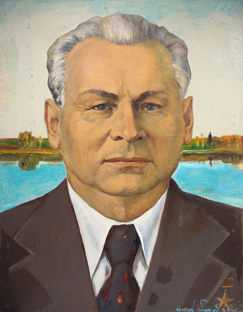 Appraisal: LEONID SOKOV RUSSIAN - LEONID SOKOV RUSSIAN - Portrait of