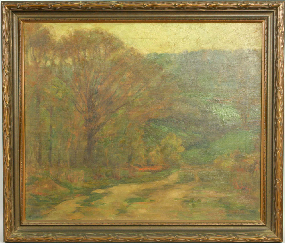 Appraisal: - Berneker Woodland Landscape O C Louis F Berneker American