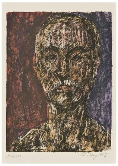 Appraisal: Mark Tobey - Two lithographs printed in colors Self-Portrait signed