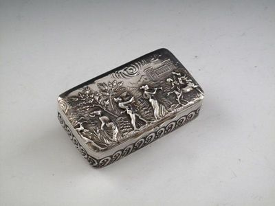 Appraisal: A late-Victorian silver pin box by T Hazelwood and Co