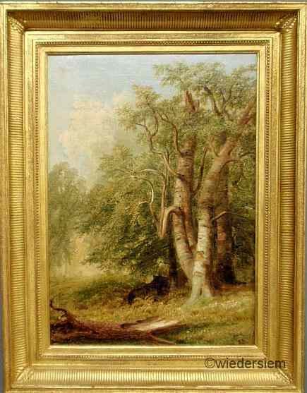 Appraisal: Smith Russell American Pennsylvania - oil on canvas landscape painting