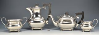 Appraisal: Viner Sheffield Sterling Tea Service Edward Viner Sheffield sterling silver