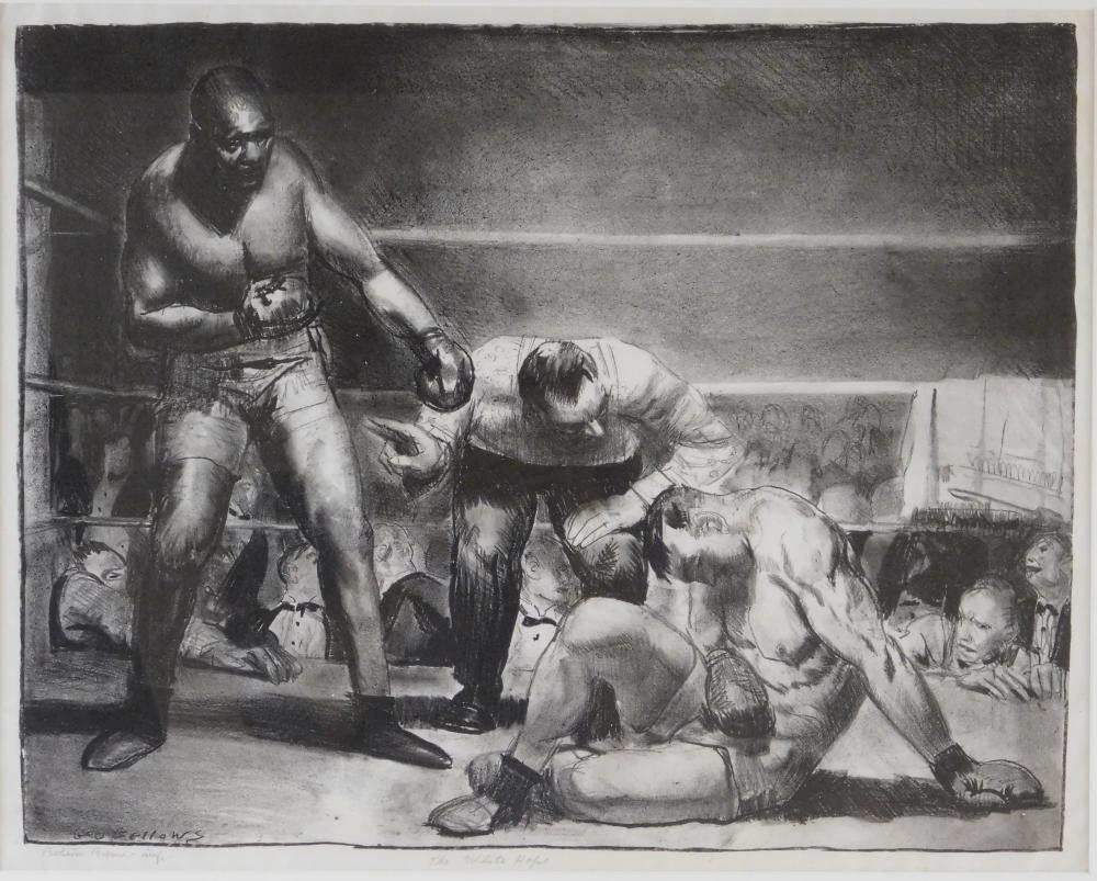 Appraisal: George Bellows American The White Hope lithograph x Mason edition