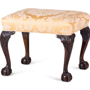 Appraisal: A Chippendale Carved Mahogany Foot Stool Likely Philadelphia Circa Height