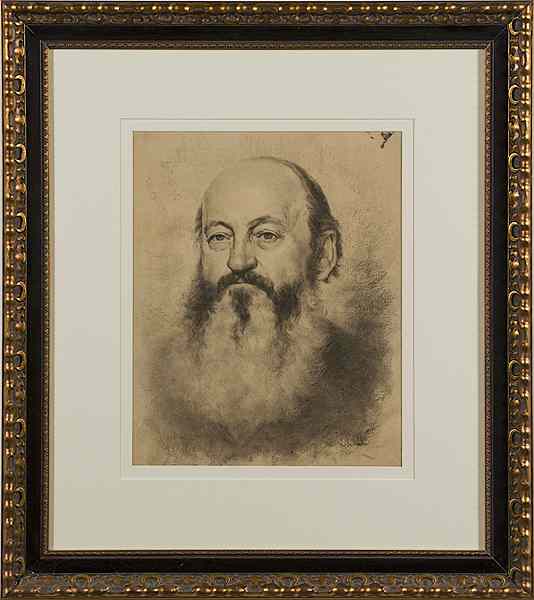 Appraisal: Old Mastery Copy Attributed to Elizabeth Nourse Charcoal Sketch Elizabeth