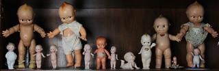 Appraisal: Kewpie dolls lot of Kewpie composition dolls including a powder