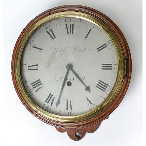 Appraisal: A George III mahogany dial clock Benjamin Simkin London the