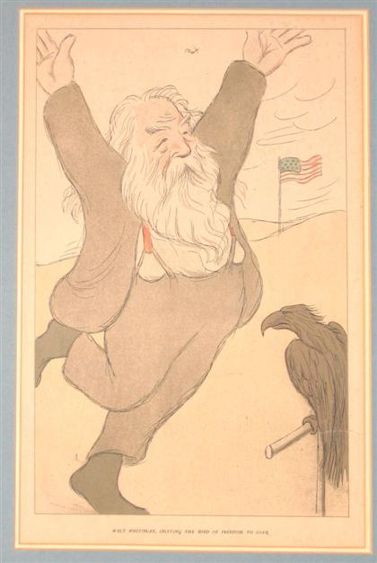 Appraisal: piece vol Max Beerbohm Beerbohm Max Literary caricature Walt Whitman