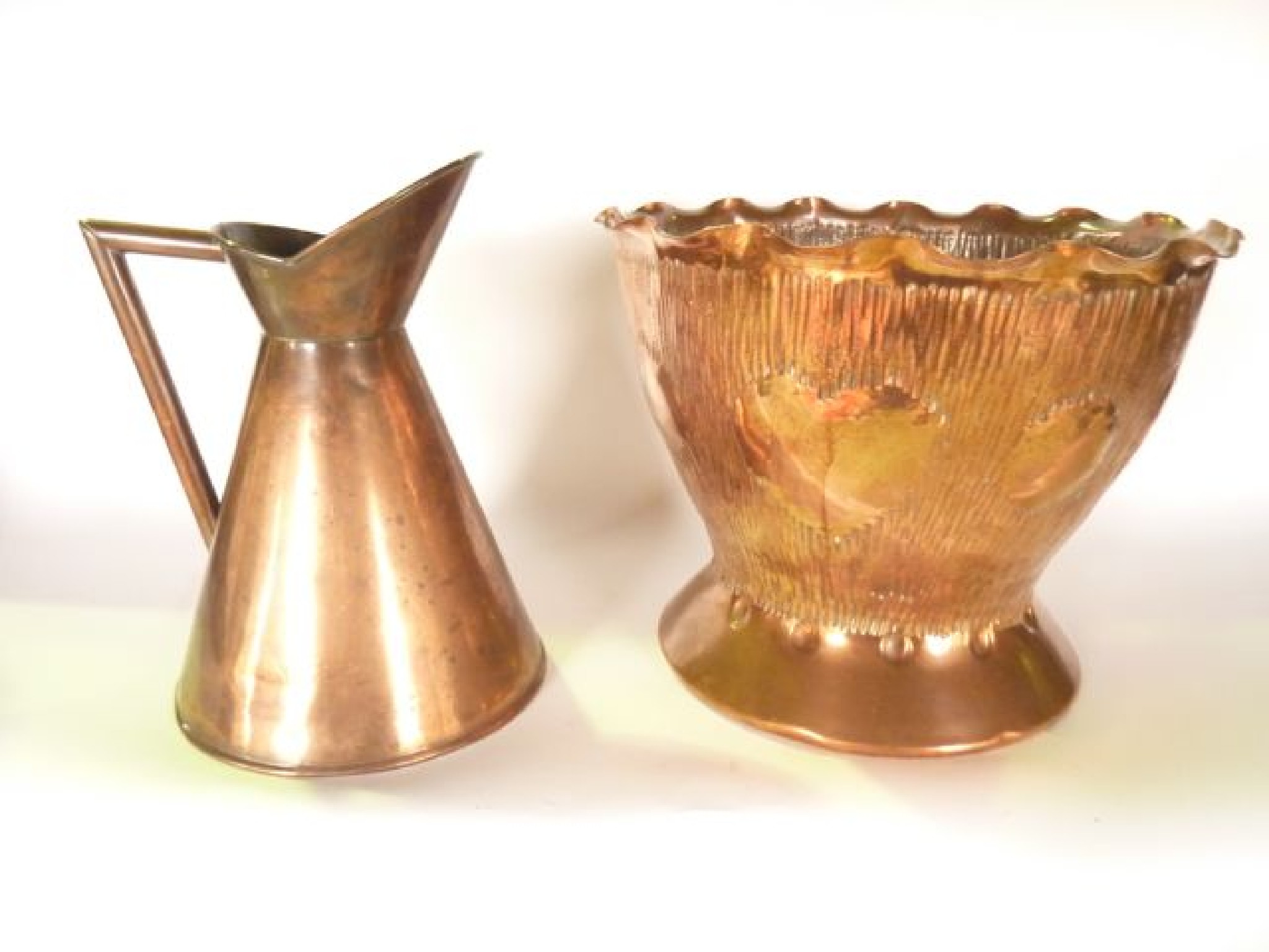 Appraisal: A late th early th century worked copper jardini re