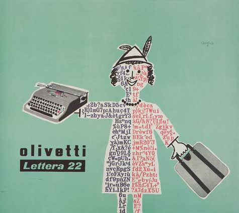 Appraisal: RAYMOND SAVIGNAC - OLIVETTI LETTERA Circa x inches x cm