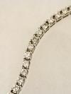 Appraisal: BRACELET - K white gold tennis style link bracelet set