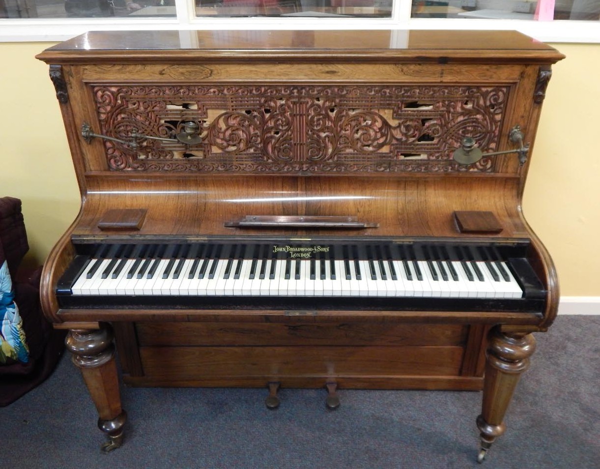 Appraisal: A thC rosewood upright piano by John Broadwood and Sons