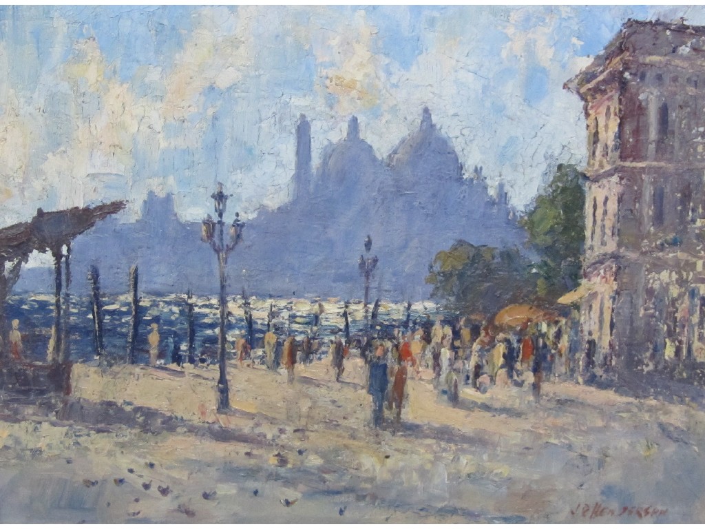 Appraisal: JOSEPH D HENDERSON Oil on board 'Santa Maria Della Salute