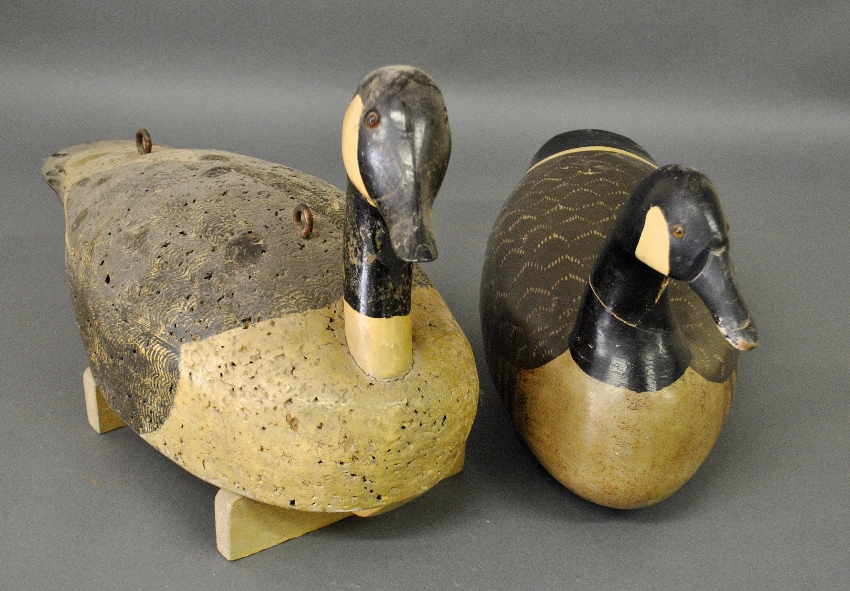 Appraisal: - Painted goose decoy signed G W Combs h x