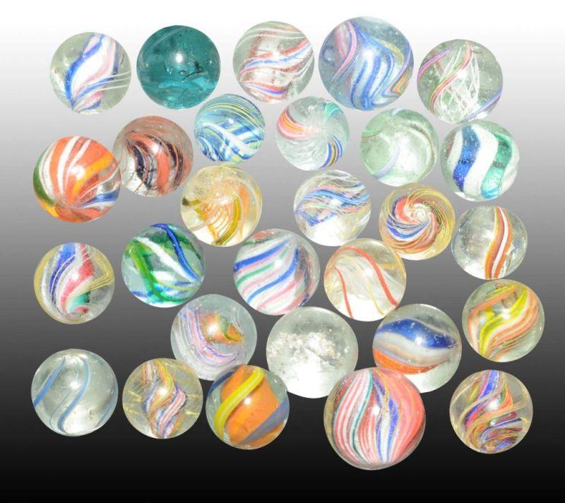 Appraisal: Lot of Handmade Marbles Description All marbles have original surface