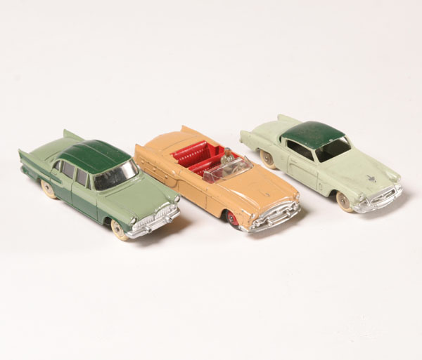 Appraisal: Dinky Packard Simca and Studebaker Longest Surface wear and cracked