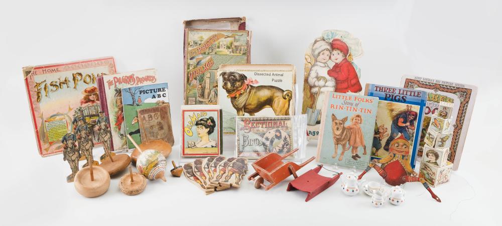 Appraisal: ASSORTED TOYS AND GAMES LATE TH TH CENTURY HEIGHTS FROM