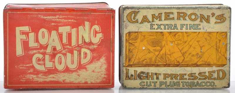 Appraisal: Lot of Square Corner Tobacco Tins Description Pre- lot includes