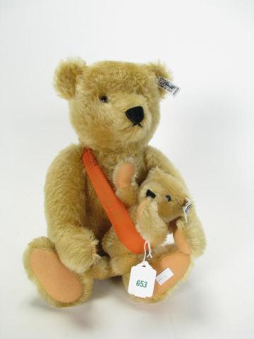 Appraisal: Steiff Plush Mother and Baby Bear limited edition mother bear