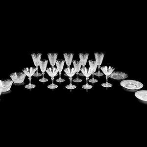 Appraisal: A Baccarat Nonancourt Stemware Service th Century comprising red wine