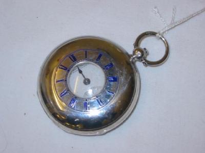 Appraisal: A SILVER HALF HUNTER POCKET WATCH by Emanuel Portsea the