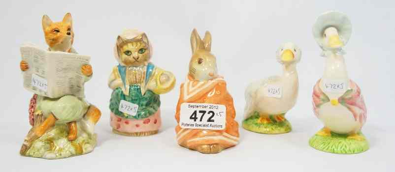 Appraisal: Royal Albert Beatrix Potter Figures Cousin Ribby Rebecca Puddle Duck