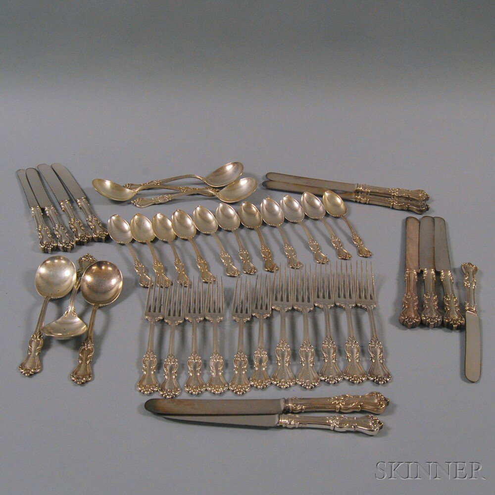 Appraisal: Reed Barton Marlborough Sterling Silver Partial Flatware Service comprised of