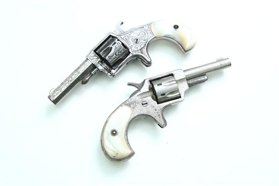 Appraisal: TWO PEARL HANDLED REVOLVERS Remington Iriqouis no S N and