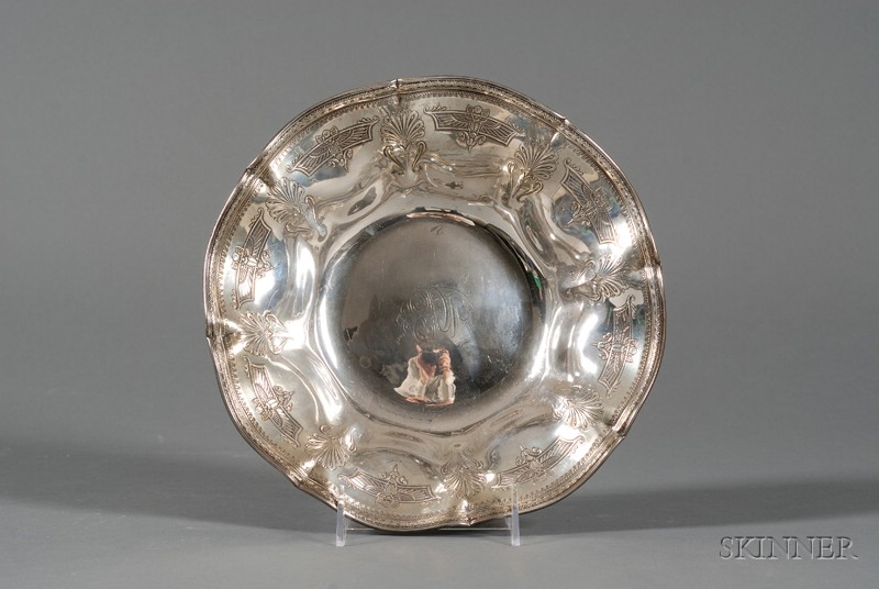 Appraisal: Towle Sterling Egyptian Revival Fruit Bowl early th century with