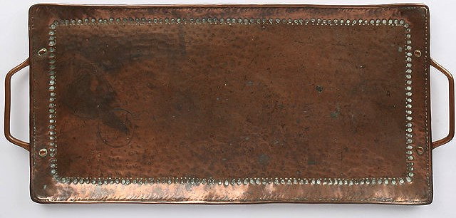 Appraisal: JOHN PEARSON BRITISH fl - Arts and Crafts hammered copper