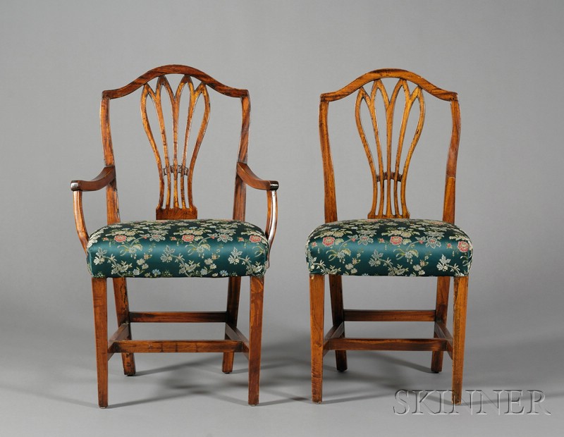 Appraisal: Set of Six Regency Mahogany Dining Chairs early th century