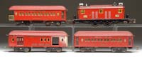 Appraisal: AMERICAN FLYER STANDARD GAUGE THREE CAR PASSENGER SET WITH LOCOMOTIVE