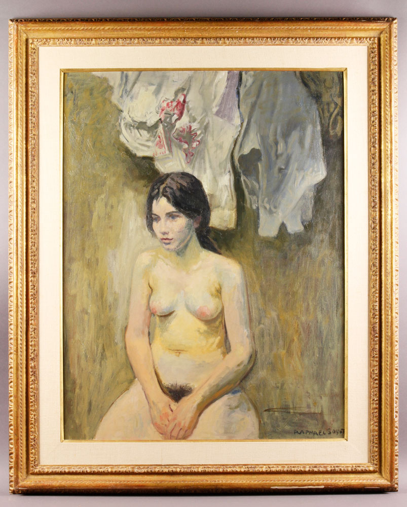 Appraisal: - Soyer Seated Nude O C Raphael Soyer - Seated